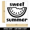 thumbnail image 2 of Sweet Summer Watermelon Self-Inking Rubber Stamp Ink Stamper - Brown Ink - Small 1 Inch, 2 of 7