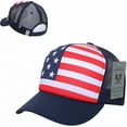 thumbnail image 2 of Rapid Dominance A11-USA-NVY Graphic Foam Trucker Cap - Navy, 2 of 4