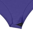 thumbnail image 5 of ACTIVE UNIFORMS Long Sleeve Turtle Neck Body Suit-Breathable Cotton Stretch Leotard (Purple, Large), 5 of 6