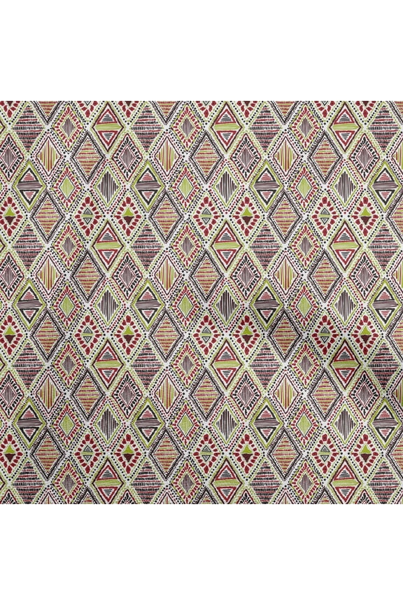 RayonLimeFabricTribalSewingMaterialPrintFabricByTheYard56InchWide