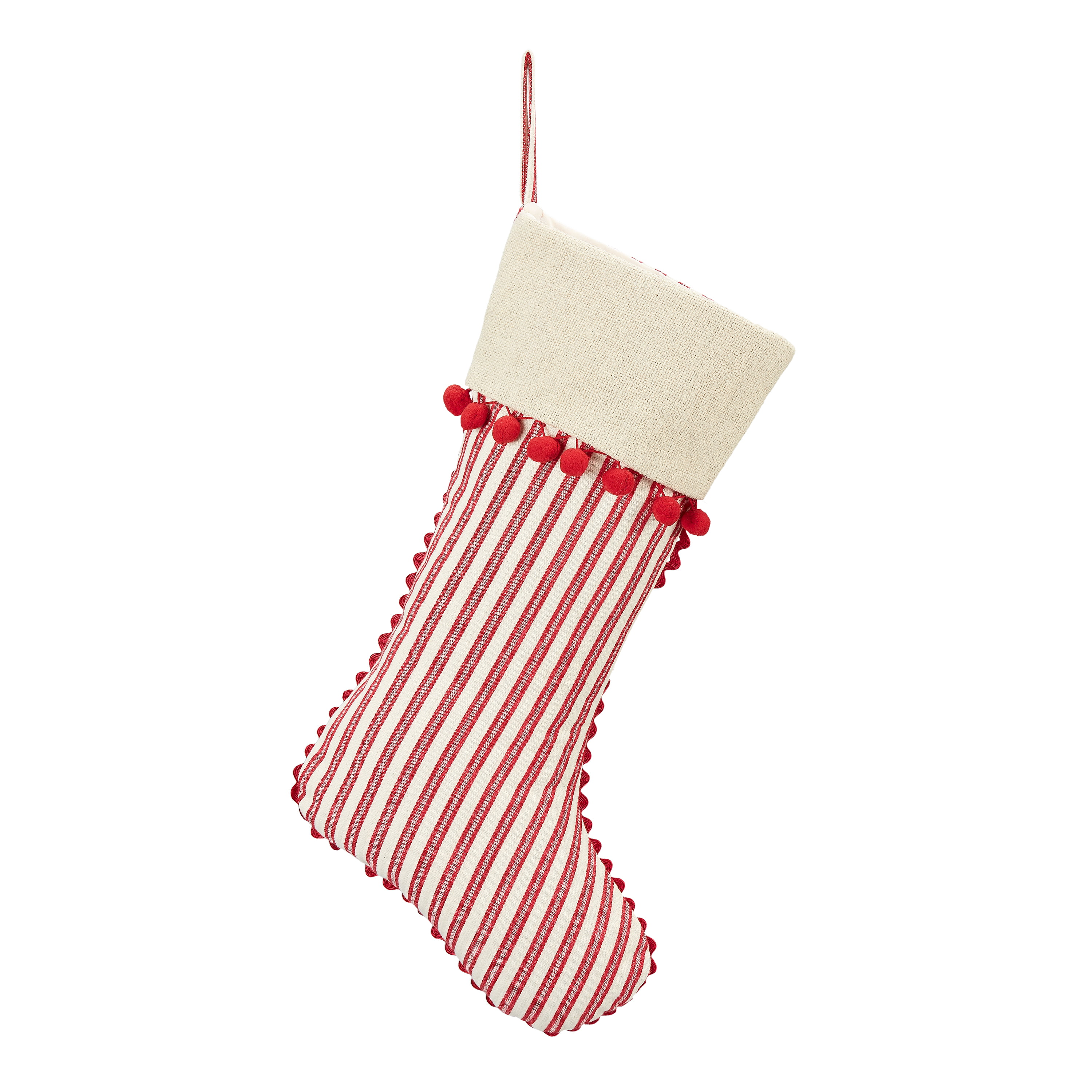 Christmas gift for her Knit Christmas Stocking Christmas White and Burgundy For Family Holiday Decorations Christmas Gift