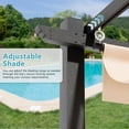 thumbnail image 4 of Aoxun 10'x20' Outdoor Retractable Pergola, with Sun-Proof Canopy, Patio Metal Pergolas Gazebos for Backyards, Gardens, Patios, Beige, 4 of 8