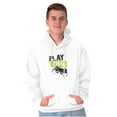 thumbnail image 3 of Play Time Video Game Gaming Nerd Men's Big & Tall Graphic Hoodie Brisco Brands 2X, 3 of 5