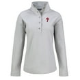 thumbnail image 2 of Women's Cutter & Buck Gray Philadelphia Phillies Hunts Point Eco Half-Snap Jacket, 2 of 3