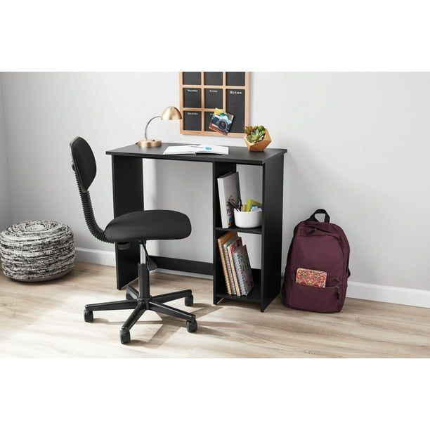 Mainstays Small Space Writing Desk With, Best Finish For Oak Desktop Wallpaper