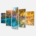 thumbnail image 2 of Design Art Turquoise Water And Sunny Beams Landscape Photo Canvas Art Print, 2 of 3