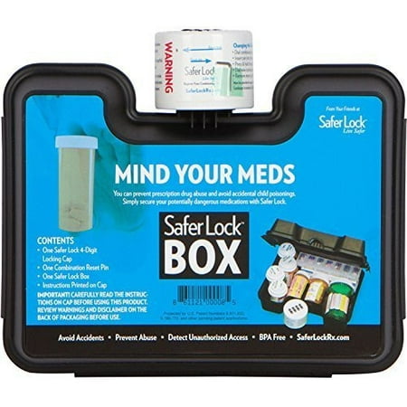Medication and Prescription Pill Lock Storage Box with Combination Lock 5.5 x 7.5 x 3.1 Inches (Best Prescription Sleep Medication 2019)