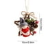 thumbnail image 3 of Adornos navideños con escena de árbol de Navidad, mini corona para colgar en la puerta, pequeños adornos para disfraces navideños, 3 of 5