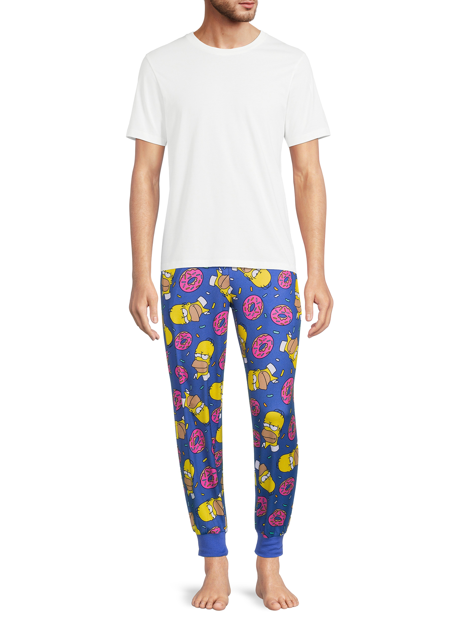 The Simpsons, Adult Mens, Homer Sprinkles Lounge Pajamas Sleep Pants, Sizes S-2XL - image 2 of 5
