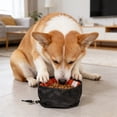 thumbnail image 3 of Portable Dog Bowls Foldable Travel Dog Dish for Food and Water, Lightweight Portable Dog Bowls for Hiking and Travel, Pet Hiking Accessories for Small Large Pets, 3 of 4