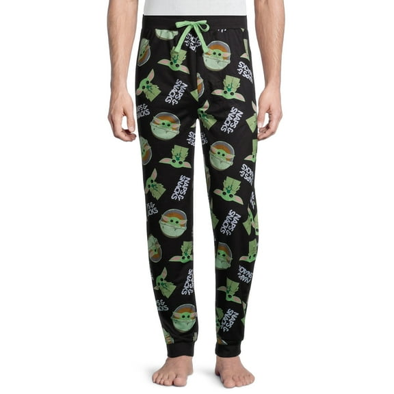Star Wars Men's Baby Yoda Mandalorian Lounge Pants