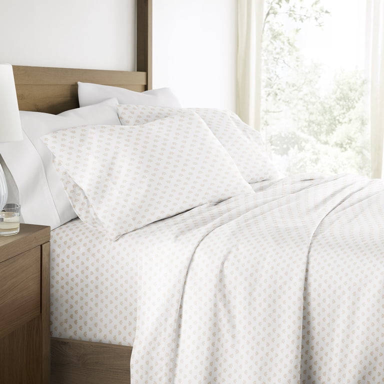 Comfort Canopy 4-Piece Long-Staple Cotton Sheet Set, Moon Daisies photo 2