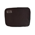 thumbnail image 1 of Inteprter Accesorio electrónico 3 capas Multi-compartimentos Estuche de transporte Capacidad Cable Organizador Bolsa Vacaciones Viajes Cables Cámara Carpetas de archivos Negro, 1 of 6