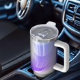 thumbnail image 6 of 40oz Tumbler with Handle and Straw, Vacuum Insulated Stainless Steel Travel Mug, Fits Car Cup Holder, Abstract Colorful Print, 6 of 6