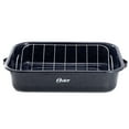 thumbnail image 2 of Oster Castillo 17 x 12 Inch Enamel on Steel Baking Pan with Removable Rack in Blue, 2 of 6