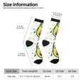 thumbnail image 2 of Picia Avocado with Glasses Print Athletic Socks for Men & Women – Cushioned Moisture-Wicking Crew Socks for Sports, Running, and Training, Soft & Breathable Size 5-11, 2 of 6