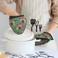 thumbnail image 2 of Hummingbird Rose Oven Mitts Heat Resistant - Soft Lining Silicone Mini Oven Mitts with HangingLoop, Kitchen Oven Gloves Heat Resistant 500℉ for Cooking Baking Microwave, 2 of 7