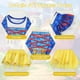thumbnail image 4 of Vestido de princesa HenzWorld para niñas, azul y amarillo, tul 3T, 4 of 6