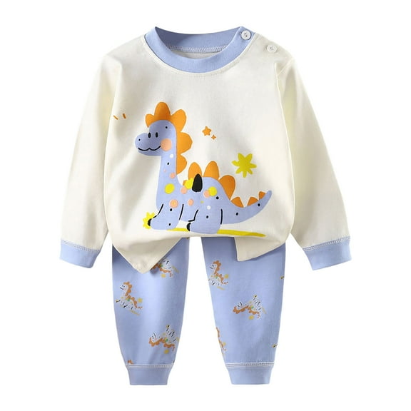 gibobby Boys Pajamas Kids Toddler Junior Girls Boys Soft Comfy Sleepwear Pajamas 2pcs Loungewear Long sleeve Pjs for Girls 6 9 12 18 24 Months 2T 3T 4T