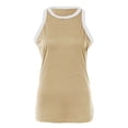 thumbnail image 4 of HBFAGFB Débardeurs pour Femmes Mode Col Rond Sans Manches Hauts Slim Légers Gilet Polyvalent Kaki Taille m, 4 of 4