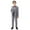 ZA-Gray-kids blazer suit, variant on MKOSPLRT 12M-14Y Boys' 6-Piece Blazer Suit Set Jacket + Dress Shirt + Vest + Pants + Bow Tie + Pocket Square Formal Wedding Pageant Outfit