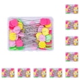 thumbnail image 2 of Wosthever Alfileres de confección, agujas de coser acolchadas artesanales, costura Manual, herramientas de costura para el hogar, Color al azar, flor, 50 Flor 50PCS 10piezas Wosthever CBP262163, 2 of 4