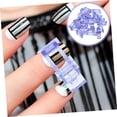 thumbnail image 4 of 40 Pcs Nail Art Stéréotypes Clip Colle Cristal Abs Bleu, 4 of 5