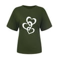 thumbnail image 3 of AOOCHASLY Valentine's Day Women's Tops, Fashion Women's Heart Print Graphic Cute Tee Shirt Funny T Shirt Tops, 3 of 8