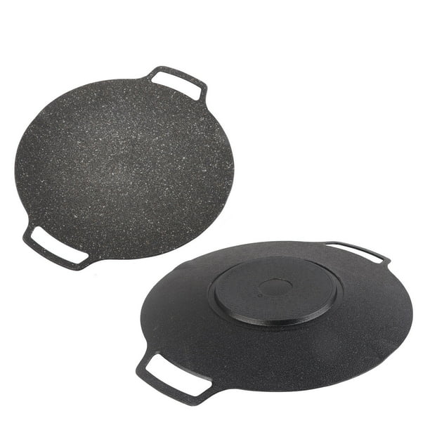 Sartén para Parrilla de Barbacoa Coreana, Antiadherente, Sin Humo, Placa para Parrilla de Barbacoa de Aleación de Aluminio, Sartén para Parrilla, Estufa, Placa de Barbacoa