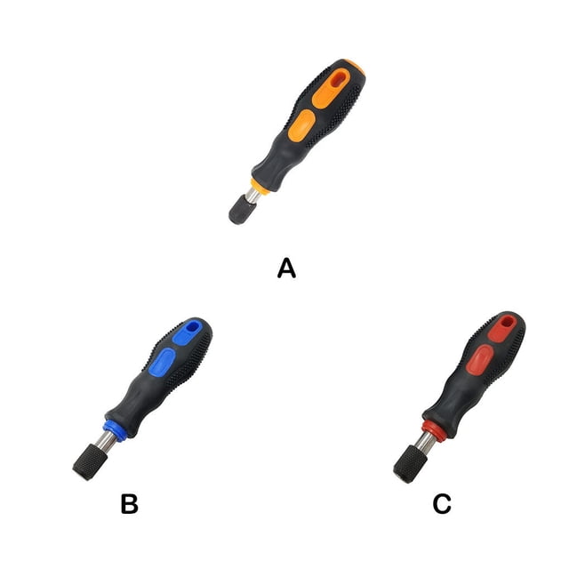 (6.35mm) Screwdriver Bit Holder Dismountable Portable Multifunctional Bits Nonslip Multifunctional Bits Driver Small Hand Tool Quick Release Handles Blue