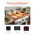 thumbnail image 2 of VEVOR Noodle Board Stove Cover, Stove Top Cover Board for Gas Burner & Electric Stove, Acacia Wood Cutting Board with Built-in Handles, RV Stovetop Cover/ Kitchen Sink Cover for Counter Space , 2 of 9