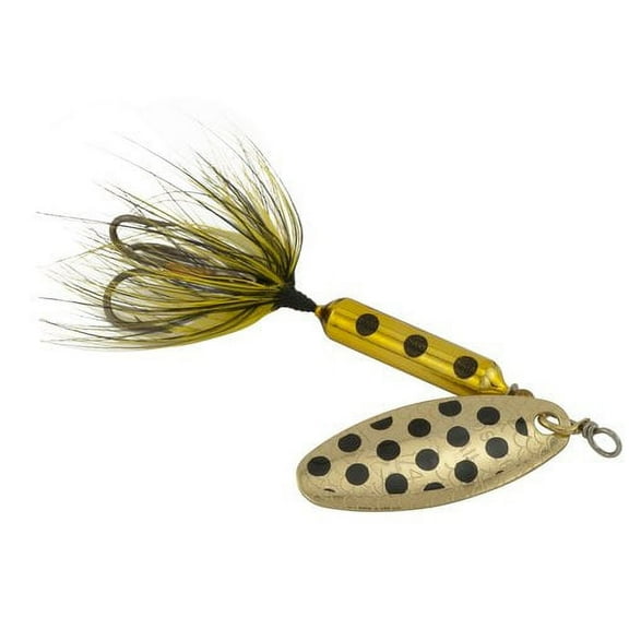 Yakima Bait Worden's Original Rooster Tail Fishing Lure, Metallic Gold Spot, 1/4 oz., Size 6, 212 MGLDS