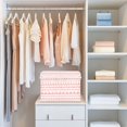 thumbnail image 6 of 40L Lidded Home Storage Bins Foldable Storage Box with Handle for Home Bedroom Closet, Stripe Printed, 6 of 7