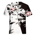 thumbnail image 5 of Chemises à Manches Courtes pour Femmes Mode Décontractée Chemises Imprimées Manches Courtes Tee-Shirt Ample Blouse Col en V Blouses à Manches Courtes pour Femmes, 5 of 5