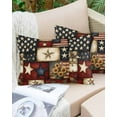 thumbnail image 6 of American Flag Throw Pillow Covers, Texas Star Farmhouse Sunflowers Blue Red Soft Breathable Pillow Cases with Invisible Zipper for Sleeping, Standard Pillowcases for Couch Bed Sofa Chair 20x26 Inches, 6 of 6