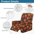 thumbnail image 5 of Kuiaobaty Fall Maple Leaf Print Recliner Chair Cover for Large Recliner Washable Reclining Slipcover Breathable Reclining Sofa Slipcover with Elastic Bottom for Living Room, 5 of 8