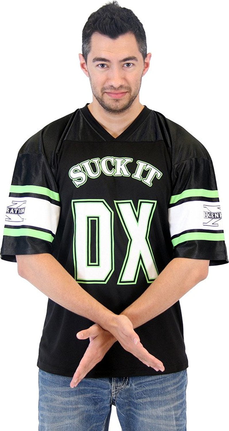 perforere detaljer gøre ondt WWE DX D-Generation X Suck It 69 Black Costume Jersey - Walmart.com