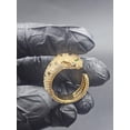 thumbnail image 2 of OM Jewels Panther Head 2.10ct Round Cut Moissanite Animal Men Ring 14k Yellow Gold Plated, 2 of 5