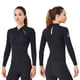thumbnail image 4 of Chaqueta De Buceo Tmvgtek Dive Sail Mujeres Buceo Chaqueta De Manga Larga Snorkel Surf Zip Tops (2Xl), 4 of 5