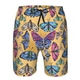 thumbnail image 3 of Cauagu Butterfly 3 Print Men's Swim Trunks,Hawaiian Bathing Suit Swimsuits Beach Shorts with Pockets for Men Quick Dry Swimming Board Shorts-XX-Large, 3 of 6