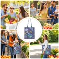 thumbnail image 4 of Boho Seashell Canvas Tote Bag – Watercolor Ocean Shell and Coral Reef Design – Nautical Beach Tote for Coastal and Mermaid Fantasy Lovers, 4 of 7