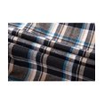 thumbnail image 7 of SPEEDRUN Mens Flannel Plaid Shirts Casual Button Down Flannel Plaid Shackets for Men Long Sleeve Casual Plaid Jackets with Hoodie Navy Brown XL, 7 of 7