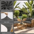 thumbnail image 3 of FLASHLUMI Stretch Outdoor Patio Sofa Cushion Covers, Elastic Full Wrapped Seat Cushion Slipcovers, Machine Washable Anti-Pilling Furniture Protector Covers, Dark Gray, 8 Pack, 3 of 6