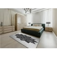 thumbnail image 4 of Ahgly Company Indoor Rectangle Patterned Silver Gray Area Rugs, 6' x 9', 4 of 6