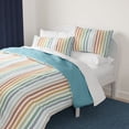 thumbnail image 2 of Mainstays Kids Vintage Stripe Reversible Comforter Set with Sheets, Full, 7 Pieces, 2 of 10