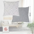 thumbnail image 3 of SUSIELADY Throw Pillow Covers Set of 4, 18"x18" Linen Decorative Square Couch Sofa Cushions, Accent Home Decor, Living Room, Bedroom, Chair, Gray, 3 of 7