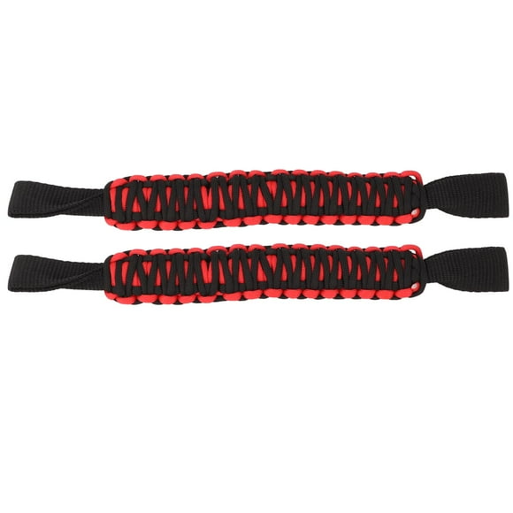 Grab 29.6cm Headrest Roll Bar Grab Handles Nonslip Paracord Handle Grips Universal for Car SUV ATV UTV RV