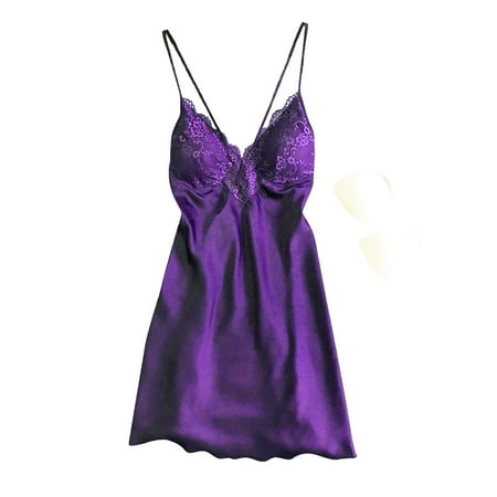 GENGING Womens Nightdress New Women Lace Teddy Lingerie Nightwear Sexy V Piece Fall Savings Nightdress Underwear