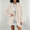 thumbnail image 5 of Homenesgenics Jackets for Women 2026 Long-Sleeve Lapel Minimalist Blazer for Spring/Fall Beige M, 5 of 5