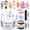 B1-White(60g/2.12 oz), variant on SAVILAND Non Sticky Solid Builder Nail Gel, Gold Silver Metallic 3D Sculpting Gel, 15g/0.53 oz